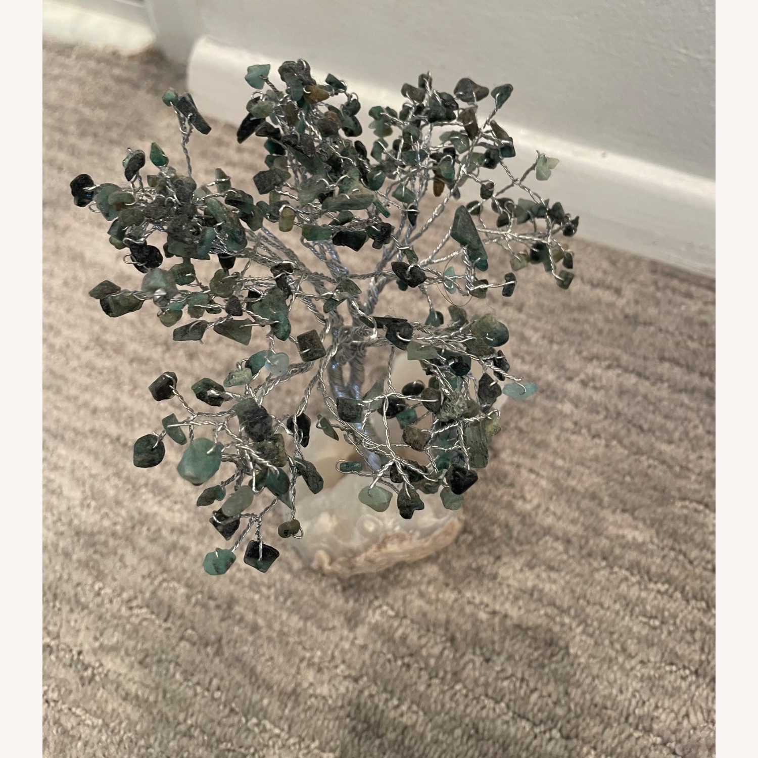 Polished Stone Trees in White Quartz  - image-2