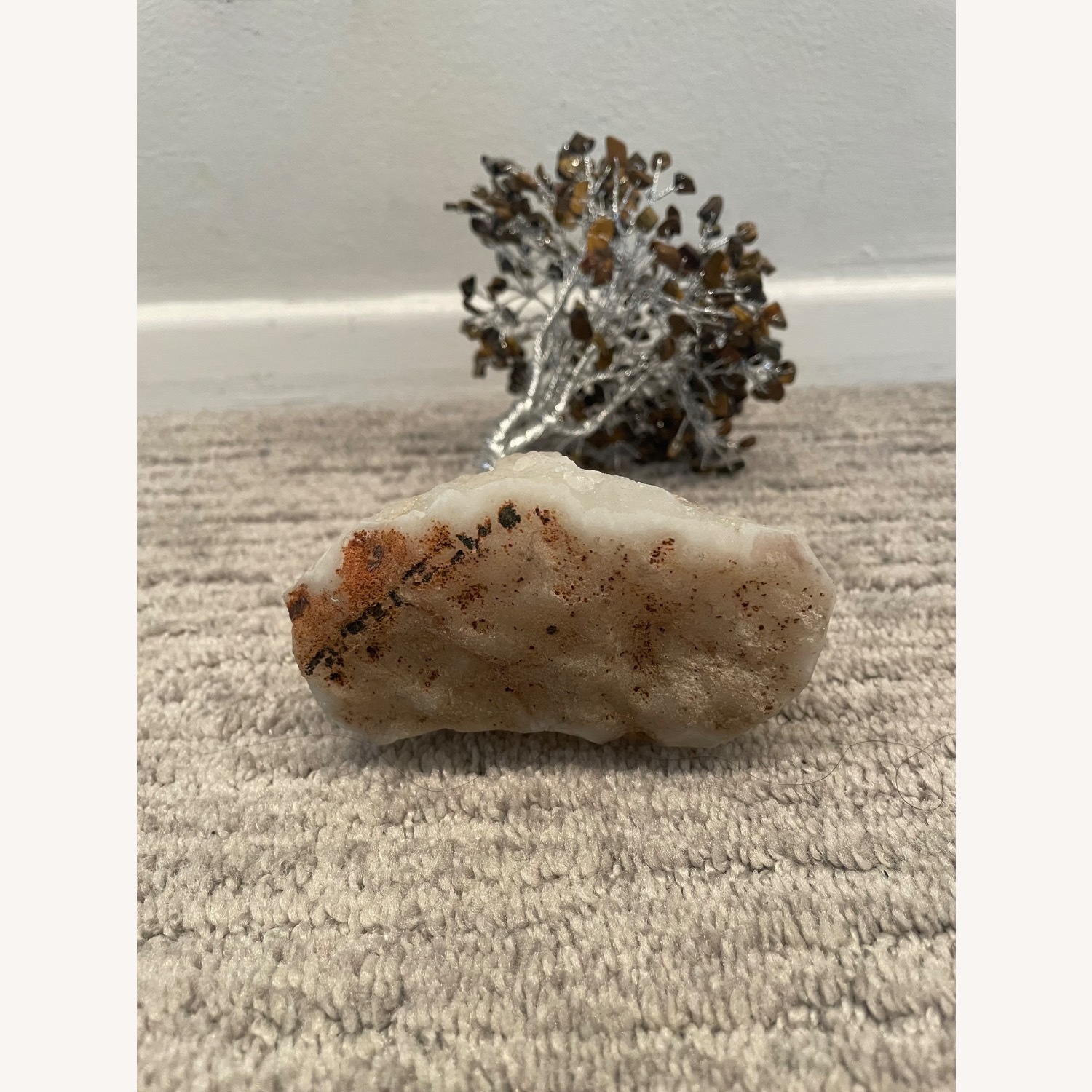 Polished Stone Trees in White Quartz  - image-9