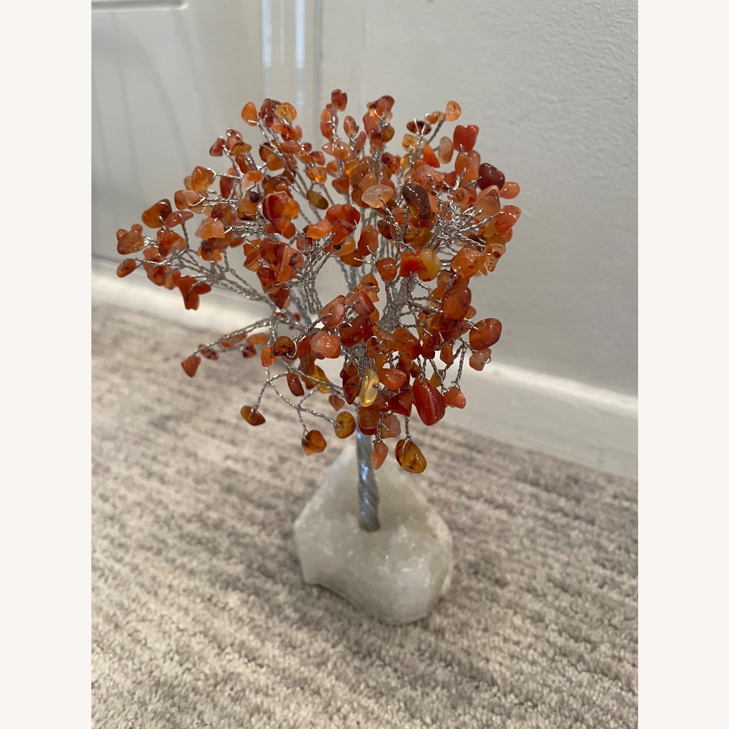 Polished Stone Trees in White Quartz  - image-5