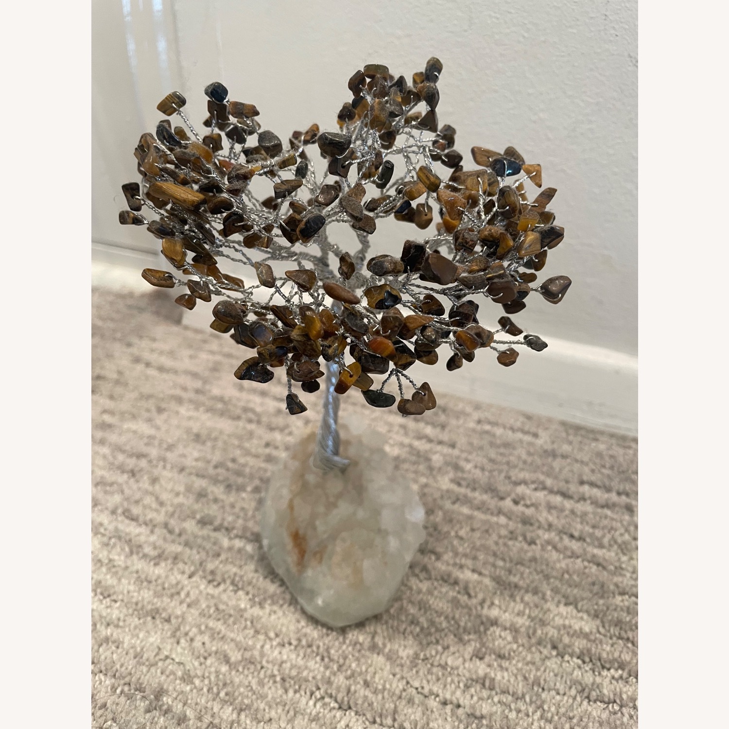 Polished Stone Trees in White Quartz  - image-7