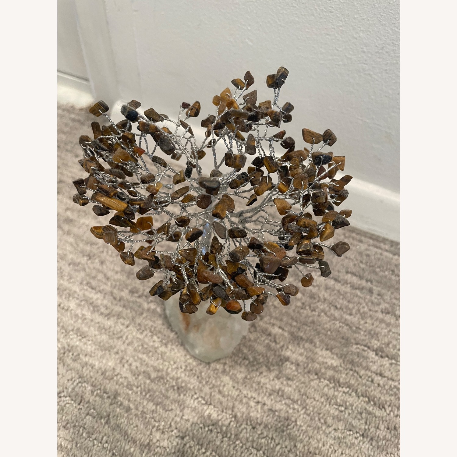 Polished Stone Trees in White Quartz  - image-6