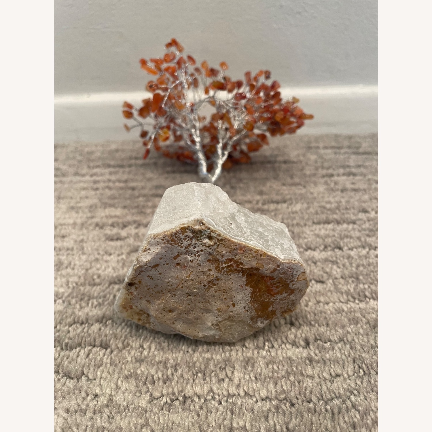Polished Stone Trees in White Quartz  - image-10