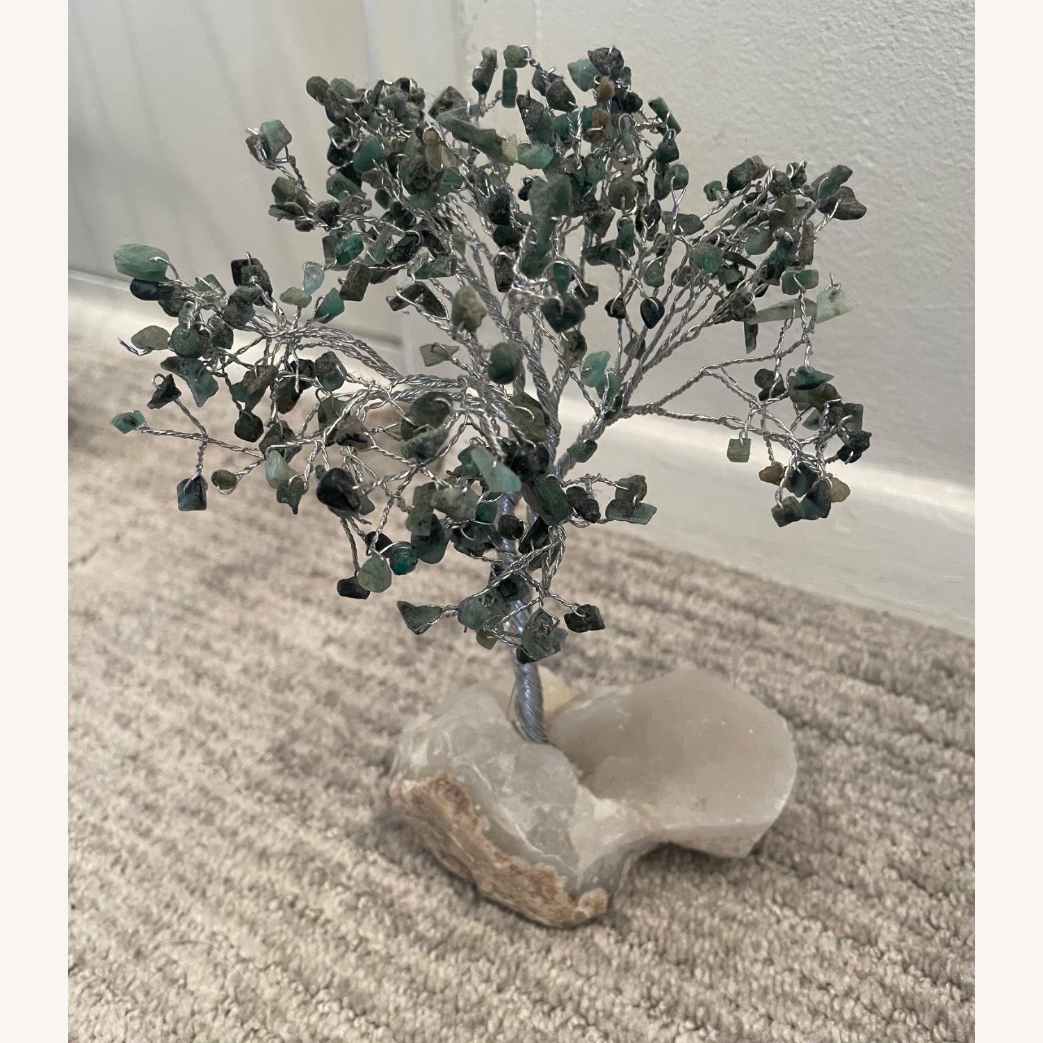Polished Stone Trees in White Quartz  - image-3