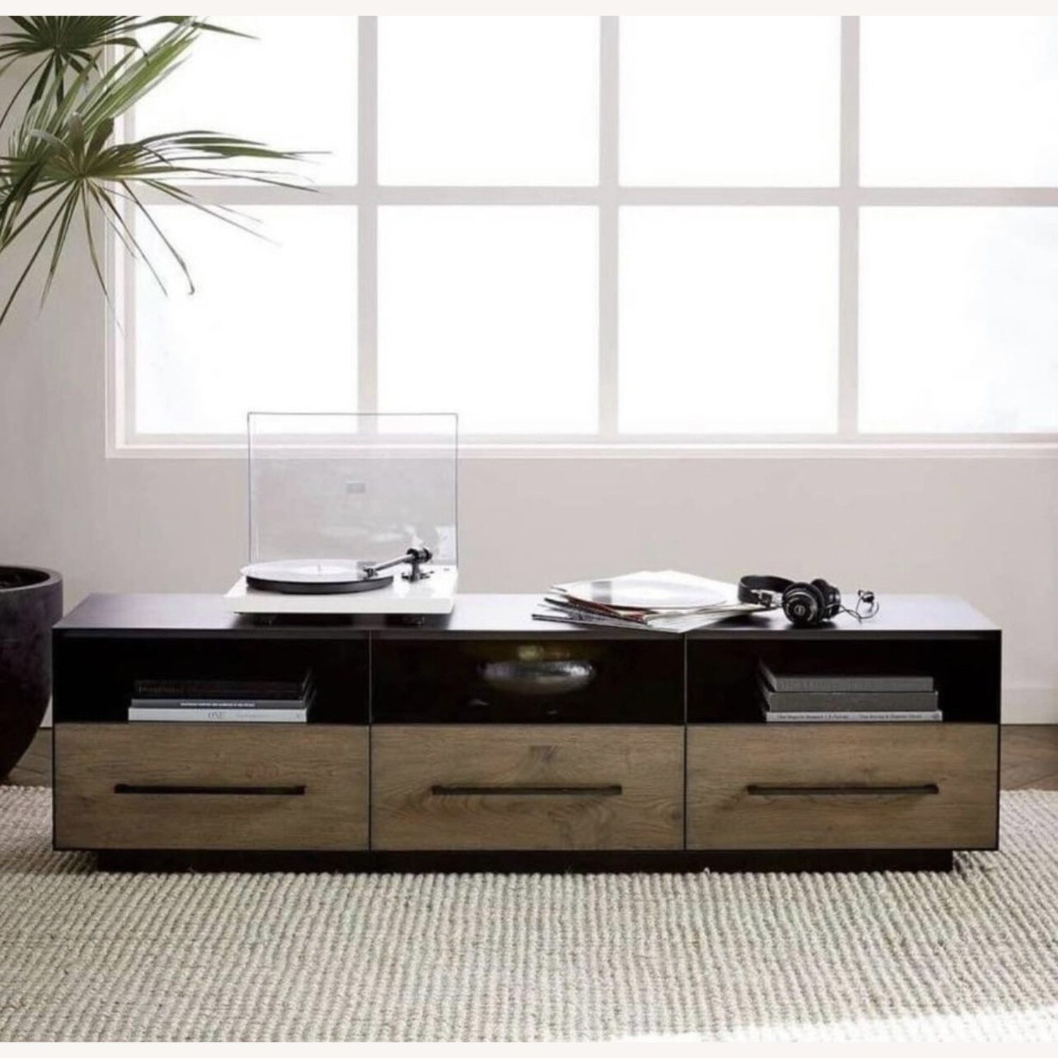 West Elm Massaro Metal Wrapped Media Console Steel - image-4