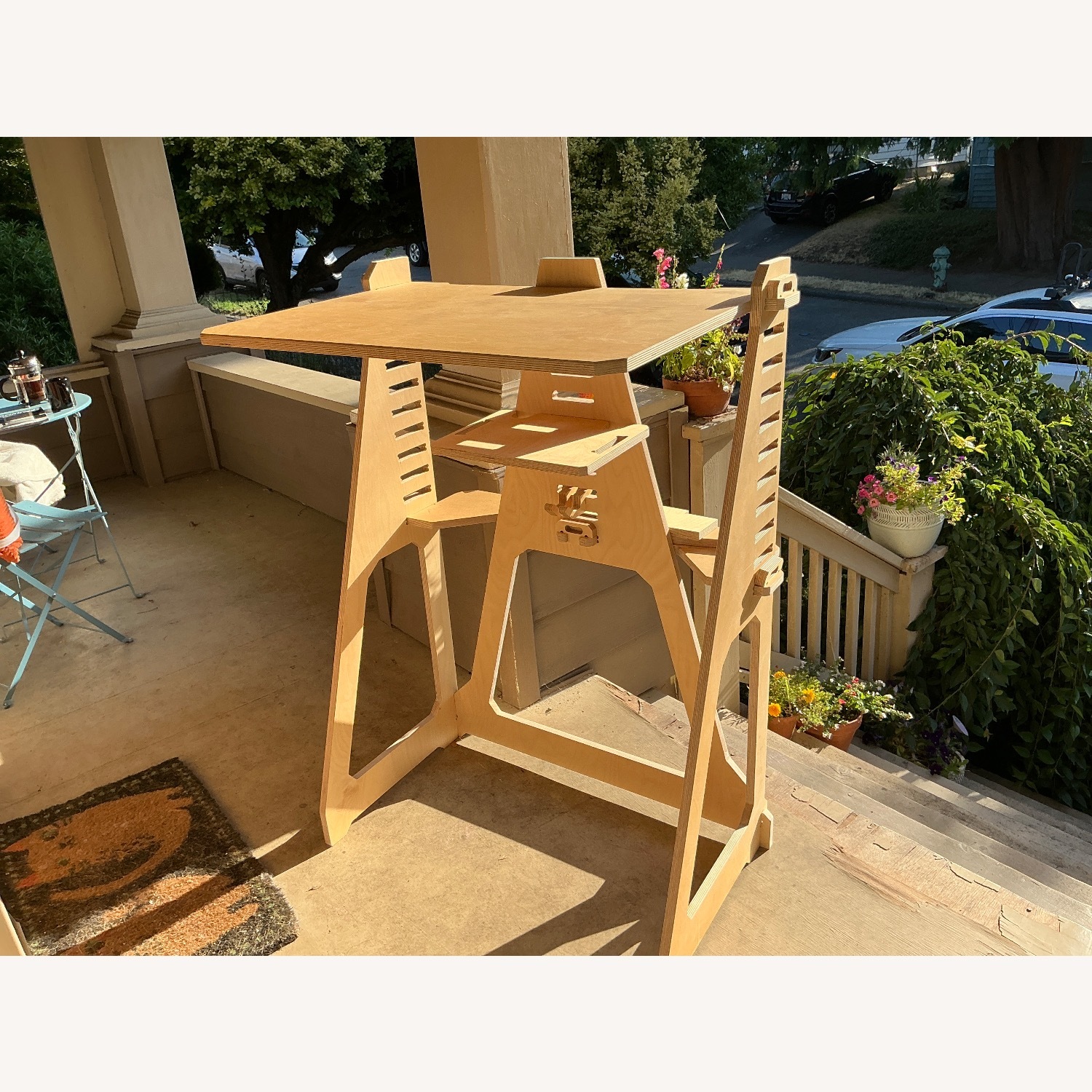 Modular Wooden Standing / Sitting Desk - image-2