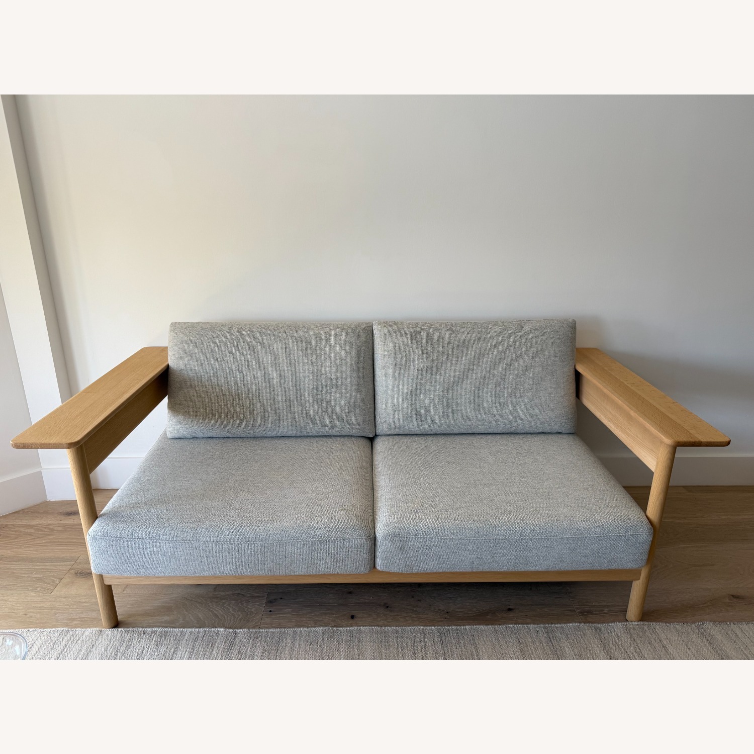 Karimoku Case Kinuta Sofa Light Grey 2 Seater - image-1