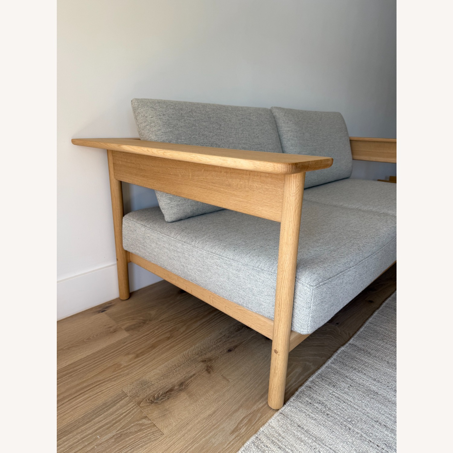 Karimoku Case Kinuta Sofa Light Grey 2 Seater - image-2