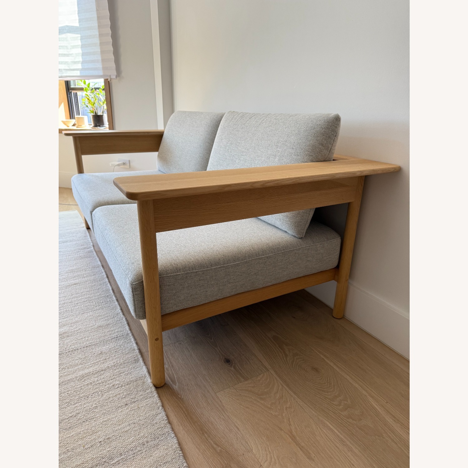 Karimoku Case Kinuta Sofa Light Grey 2 Seater - image-3