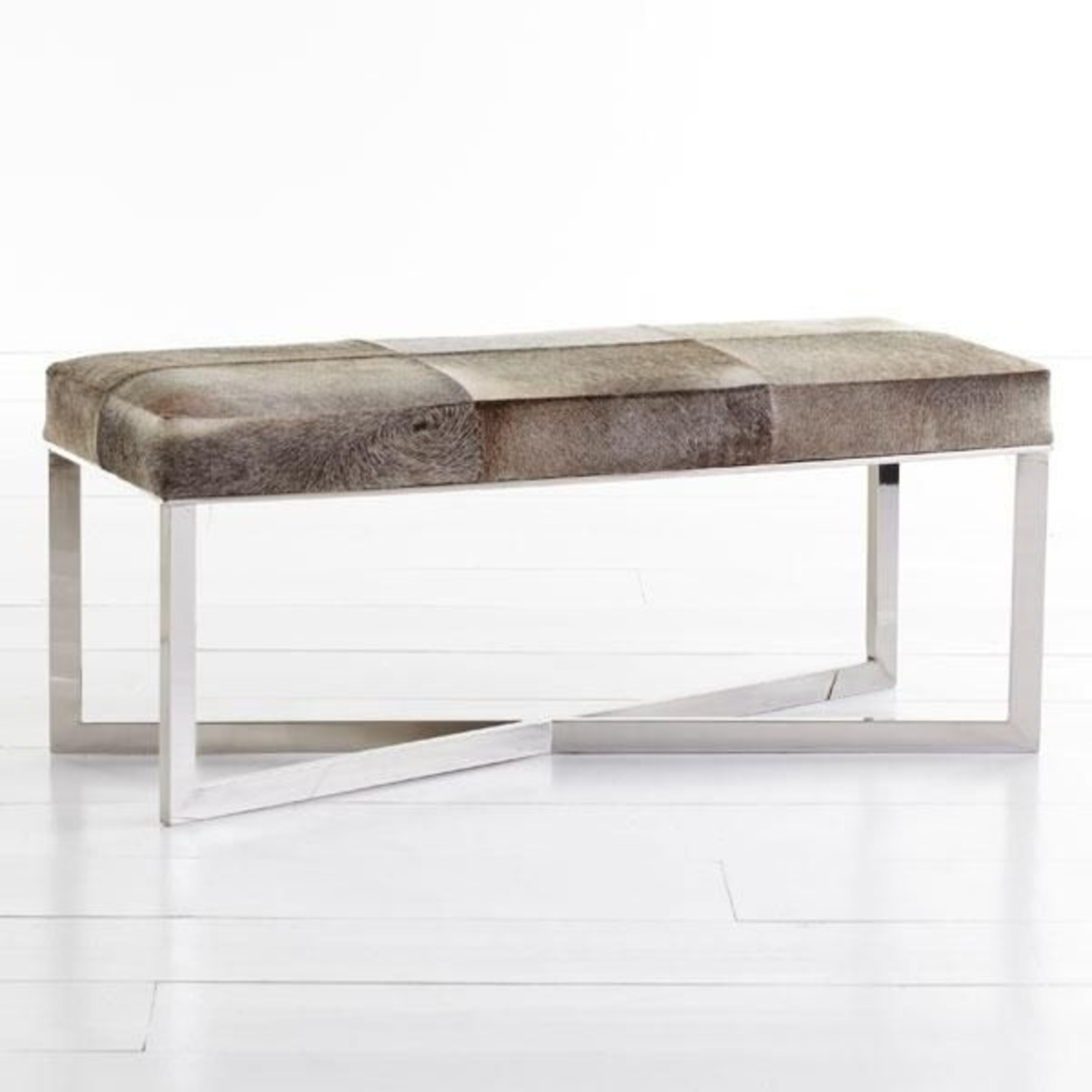 Wisteria Cowhide Bench - image-4