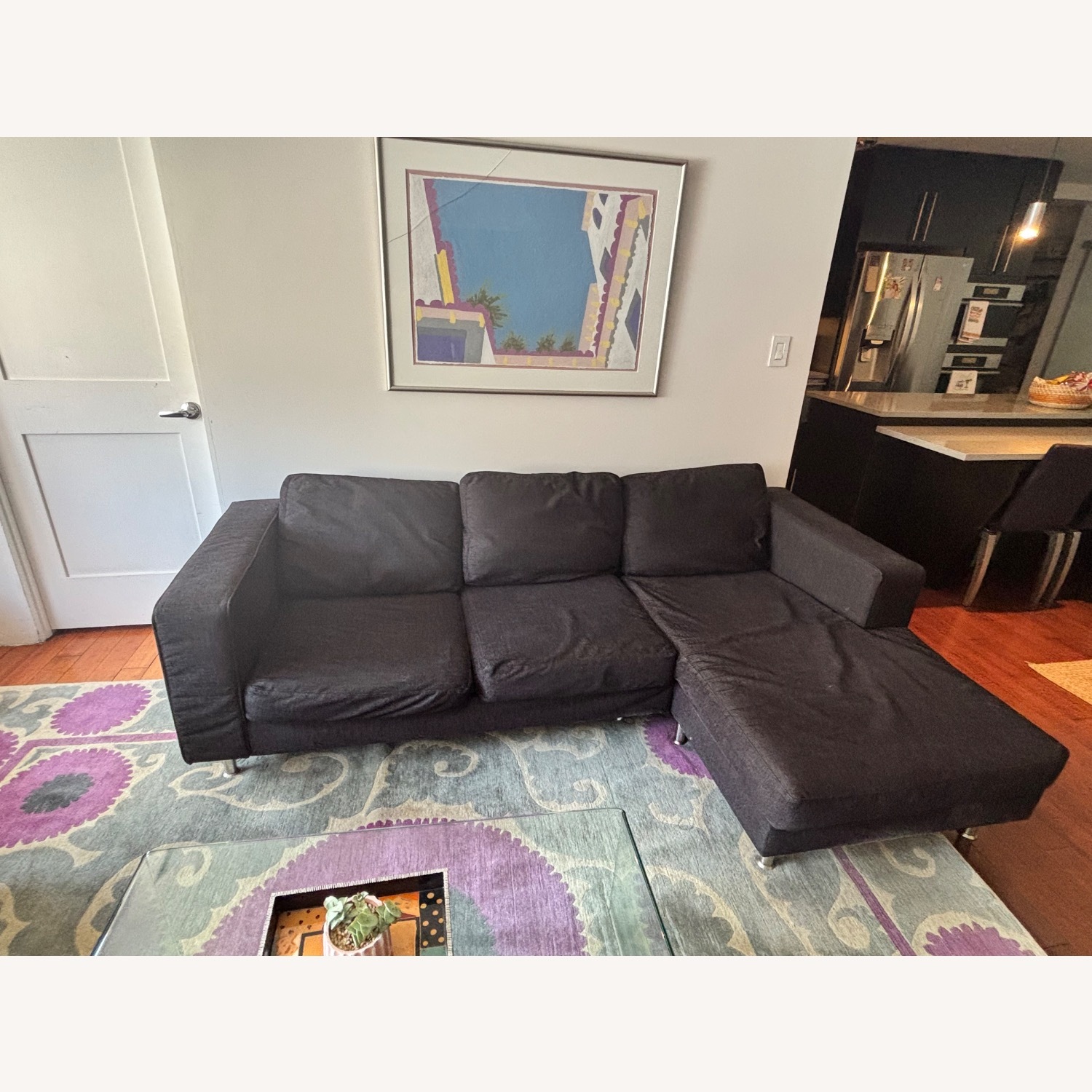 BoConcept Modern and Comfortable 2 Piece Sectional - image-1