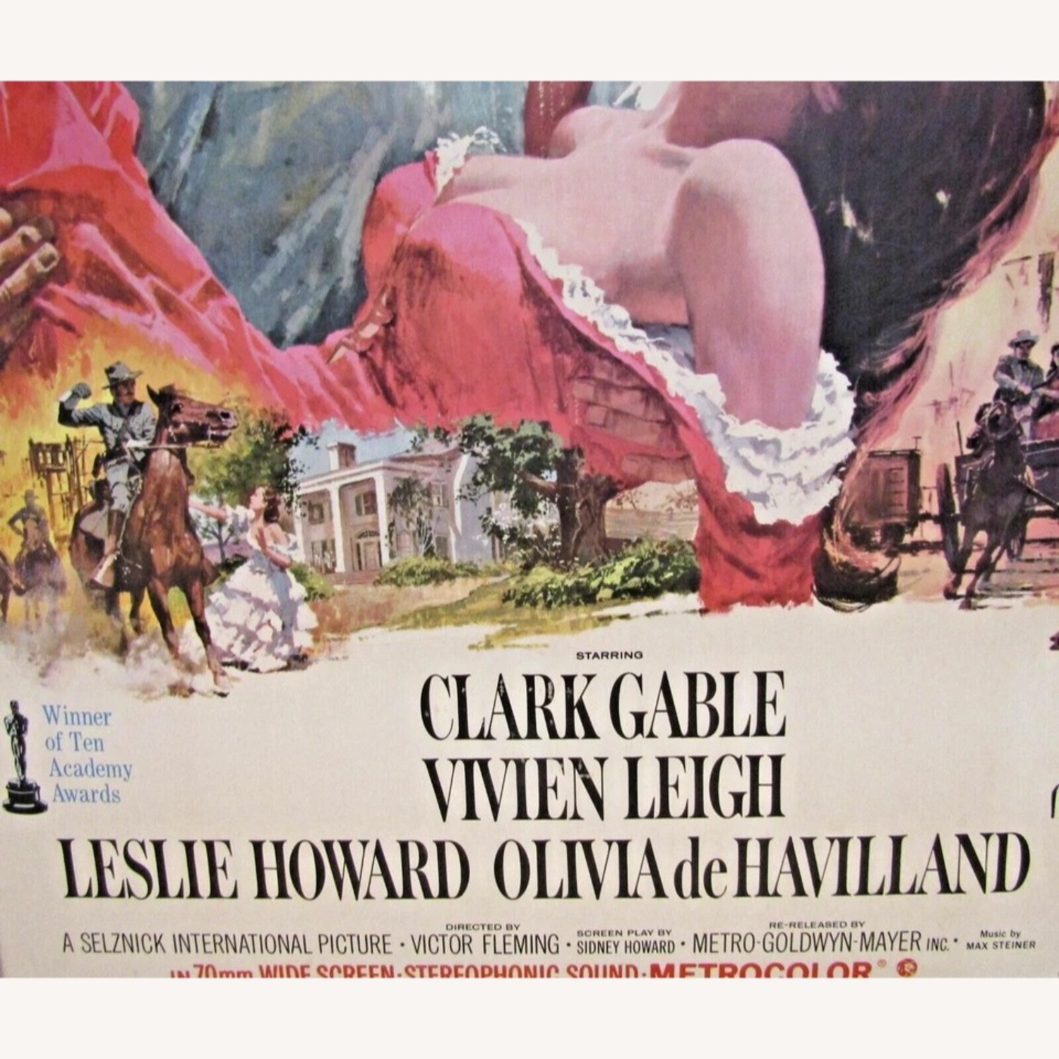 Framed Gone with the Wind Two Sheet Theater Poster - image-3