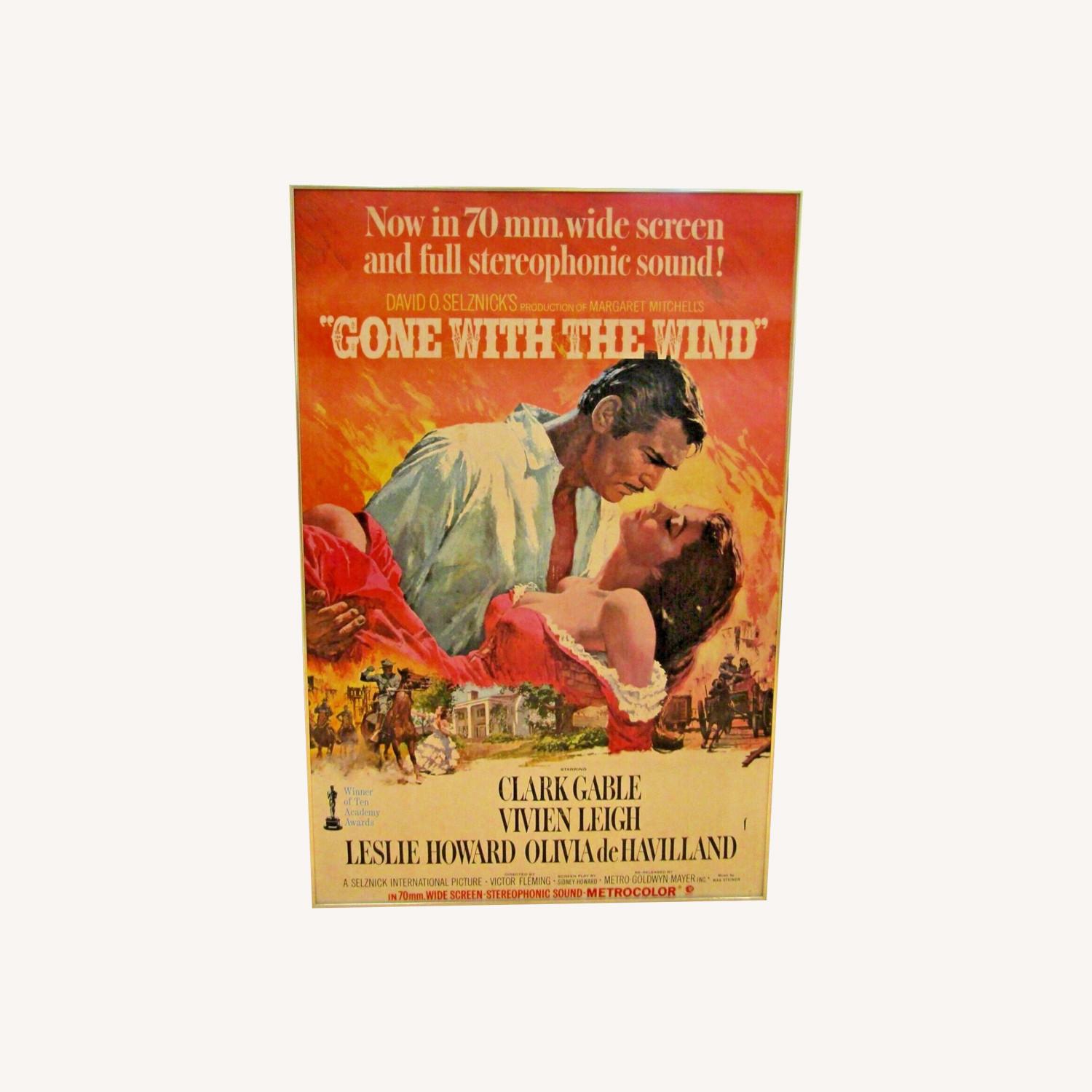 Framed Gone with the Wind Two Sheet Theater Poster - image-0