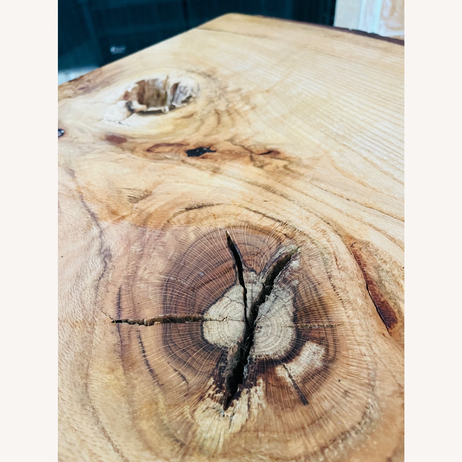 Live Edge Coffee Table Walnut Mid Century Style - image-8