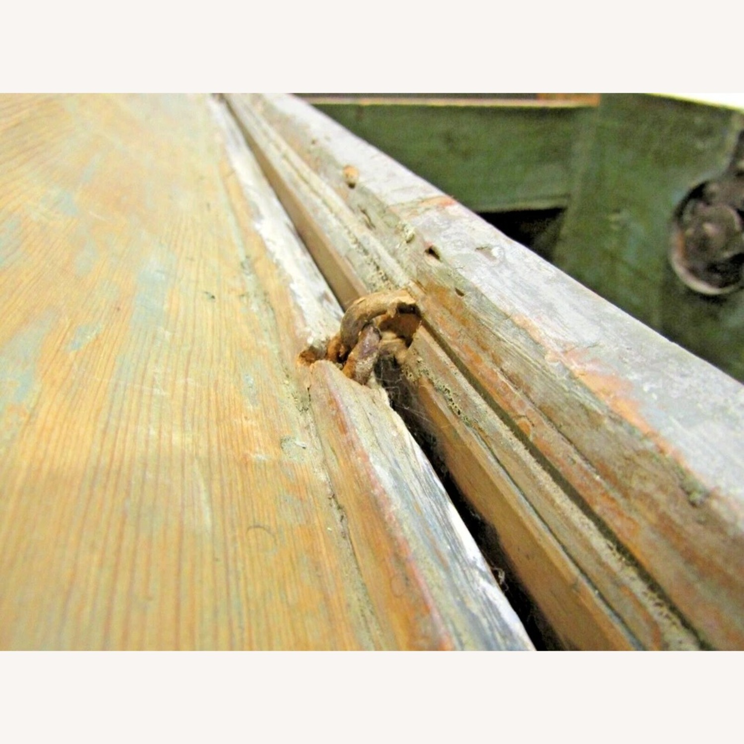 Antique 19th Century Early American Wood Chest - image-14