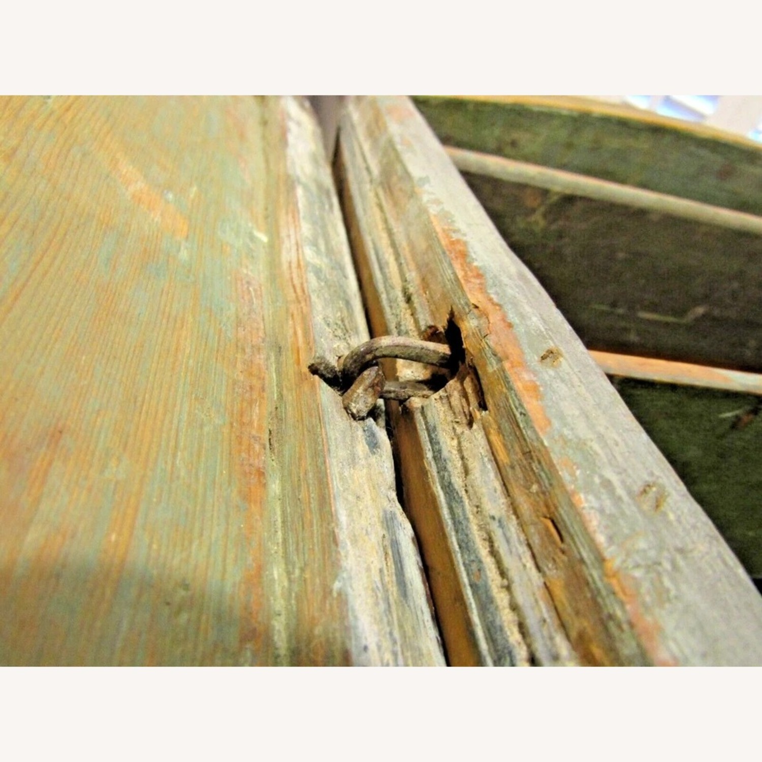 Antique 19th Century Early American Wood Chest - image-15