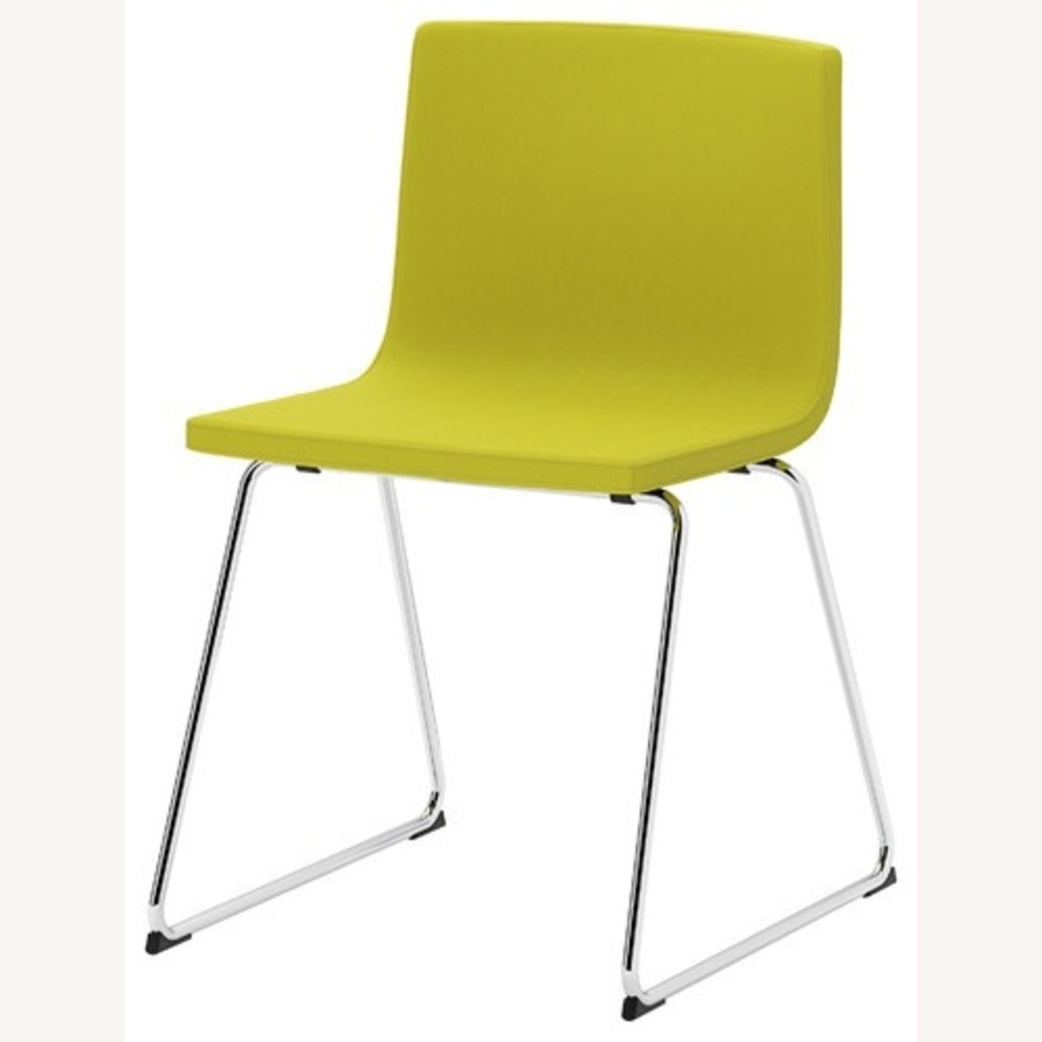IKEA Bernard Pair of Green Leather Chairs - AptDeco