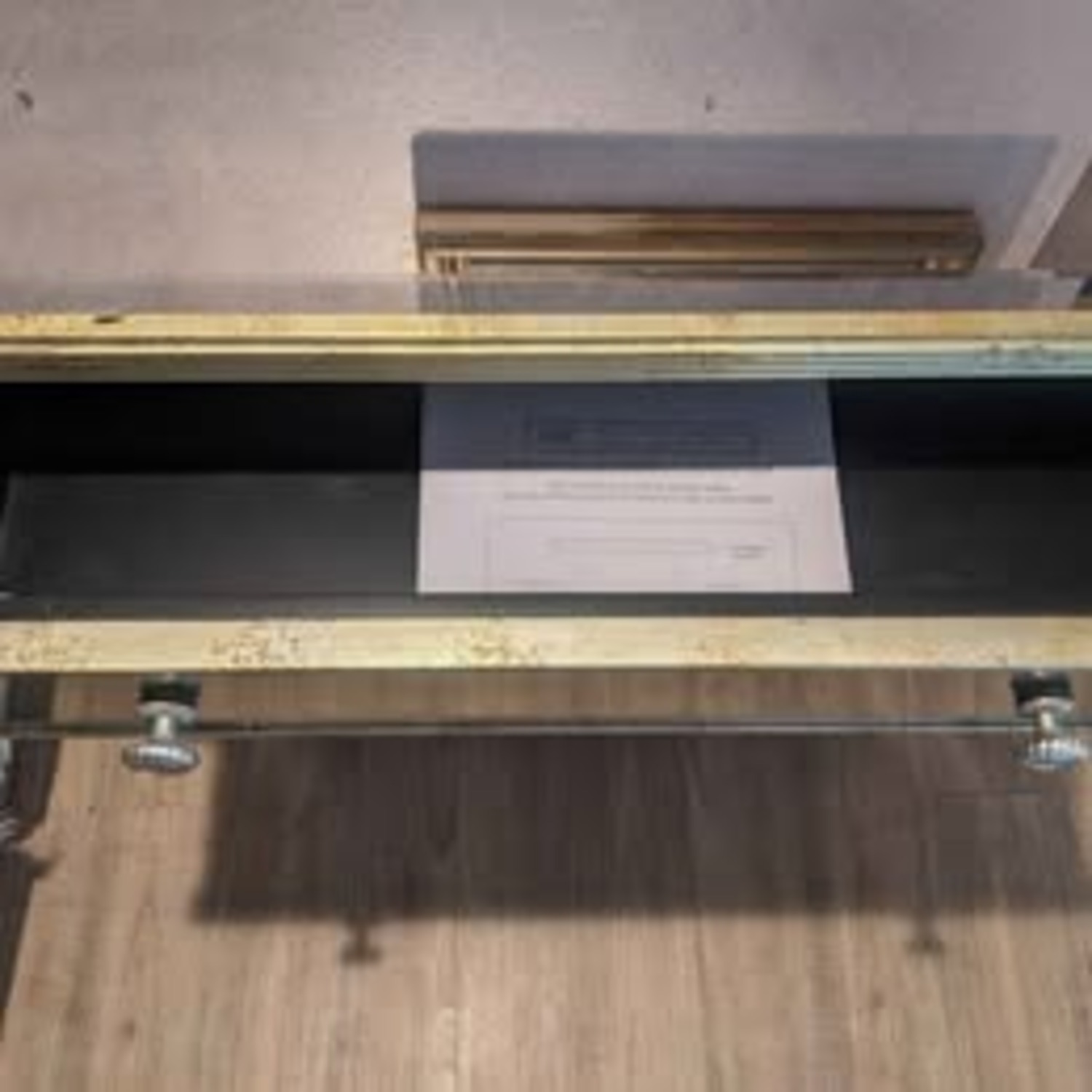 Z Gallerie Borghese Mirrored Cabinet Regency Style - image-3