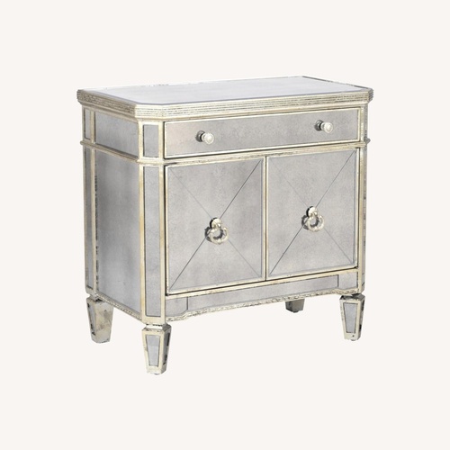 Used Z Gallerie Borghese Mirrored Cabinet Regency Style for sale on AptDeco
