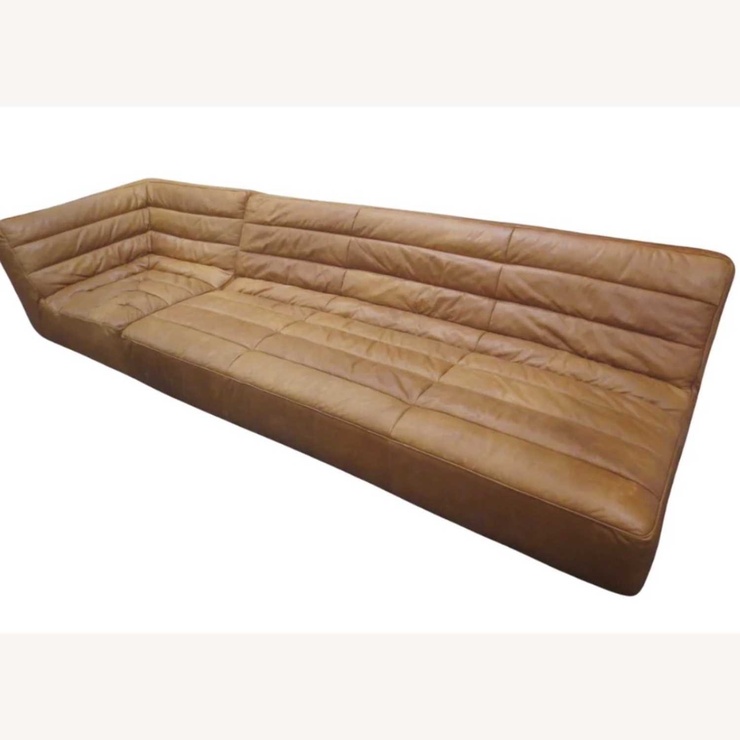 Restoration Hardware Chelsea Leather Sectional - image-1