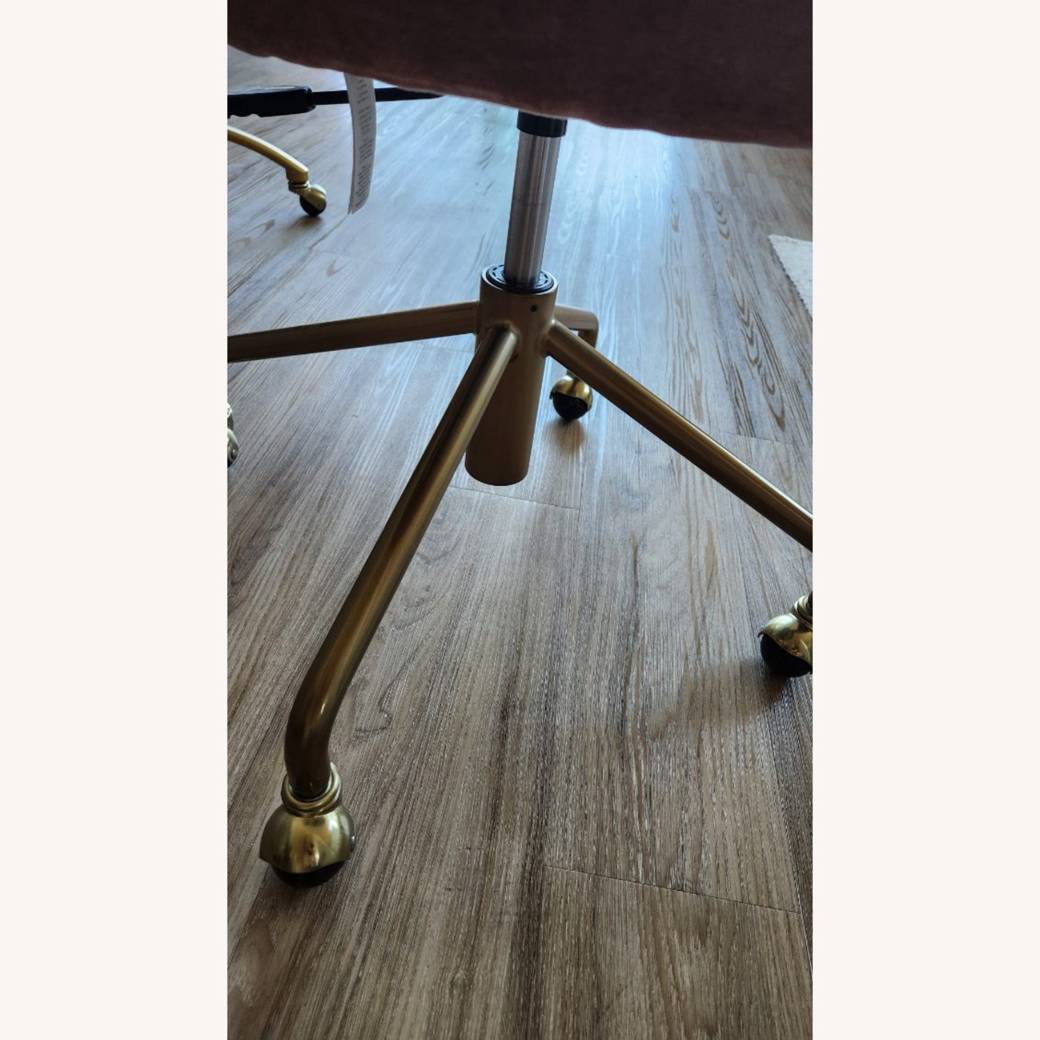 Pottery Barn Velvet Andie Swivel Desk Chair - image-6