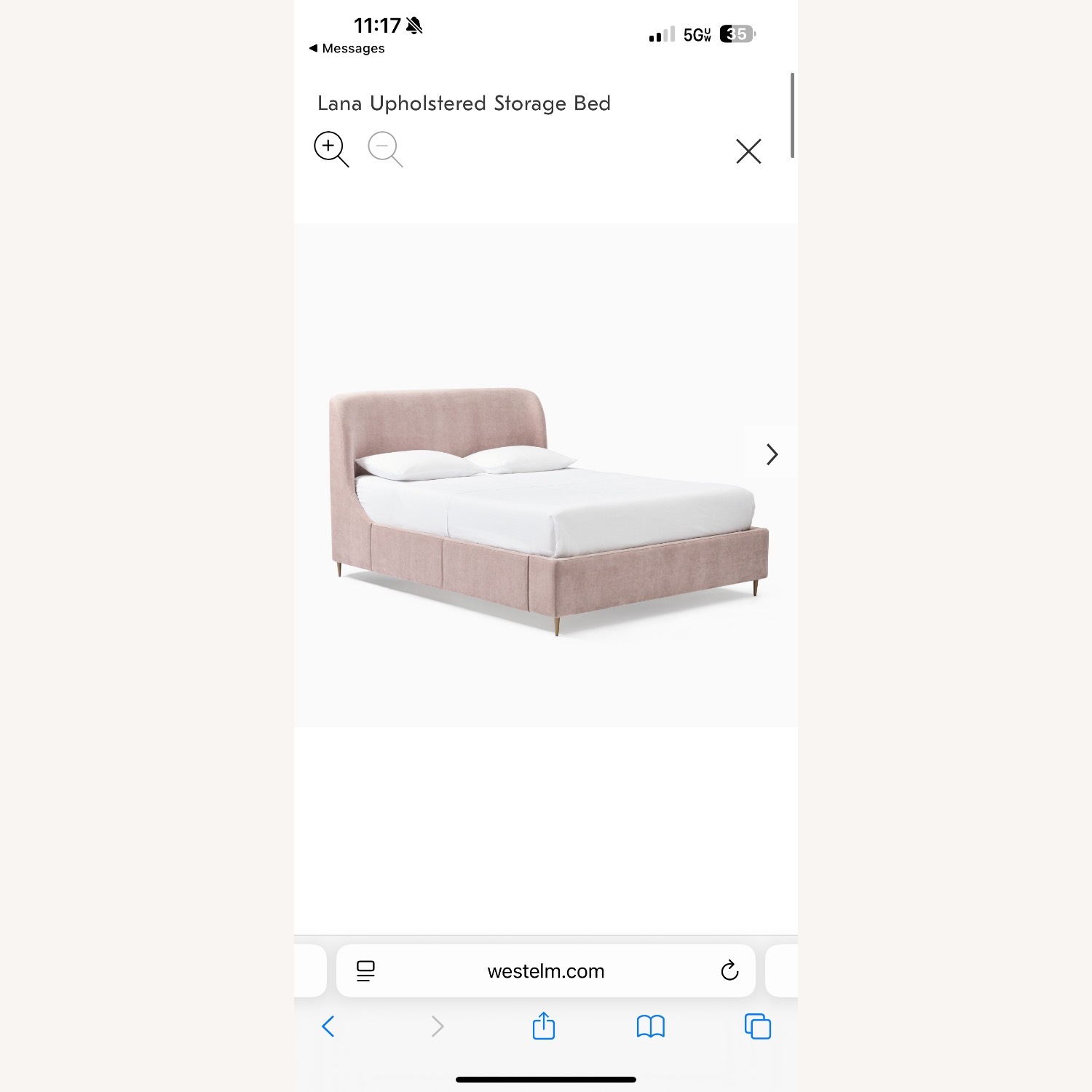 West Elm Lana Upholstered Storage Bed - image-4