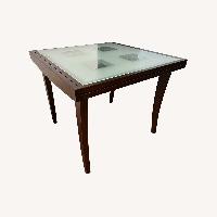 KZ064 Calligaris Bon Ton 伸長式ダイニングテーブル Calligaris Bon Ton Extendable Glass Dining Table - AptDeco