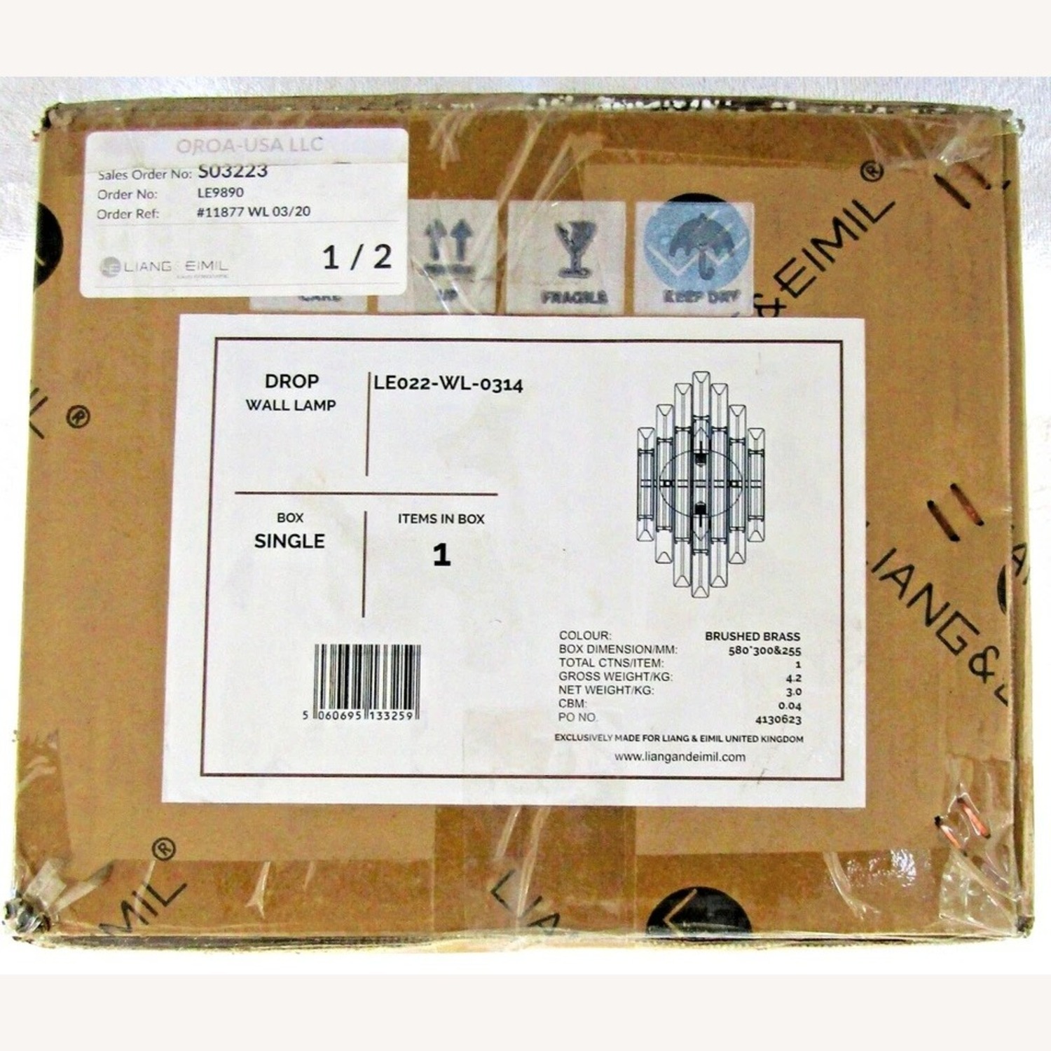 Wayfair Liang & Eimil Drop Glass Wall Lamp - image-8