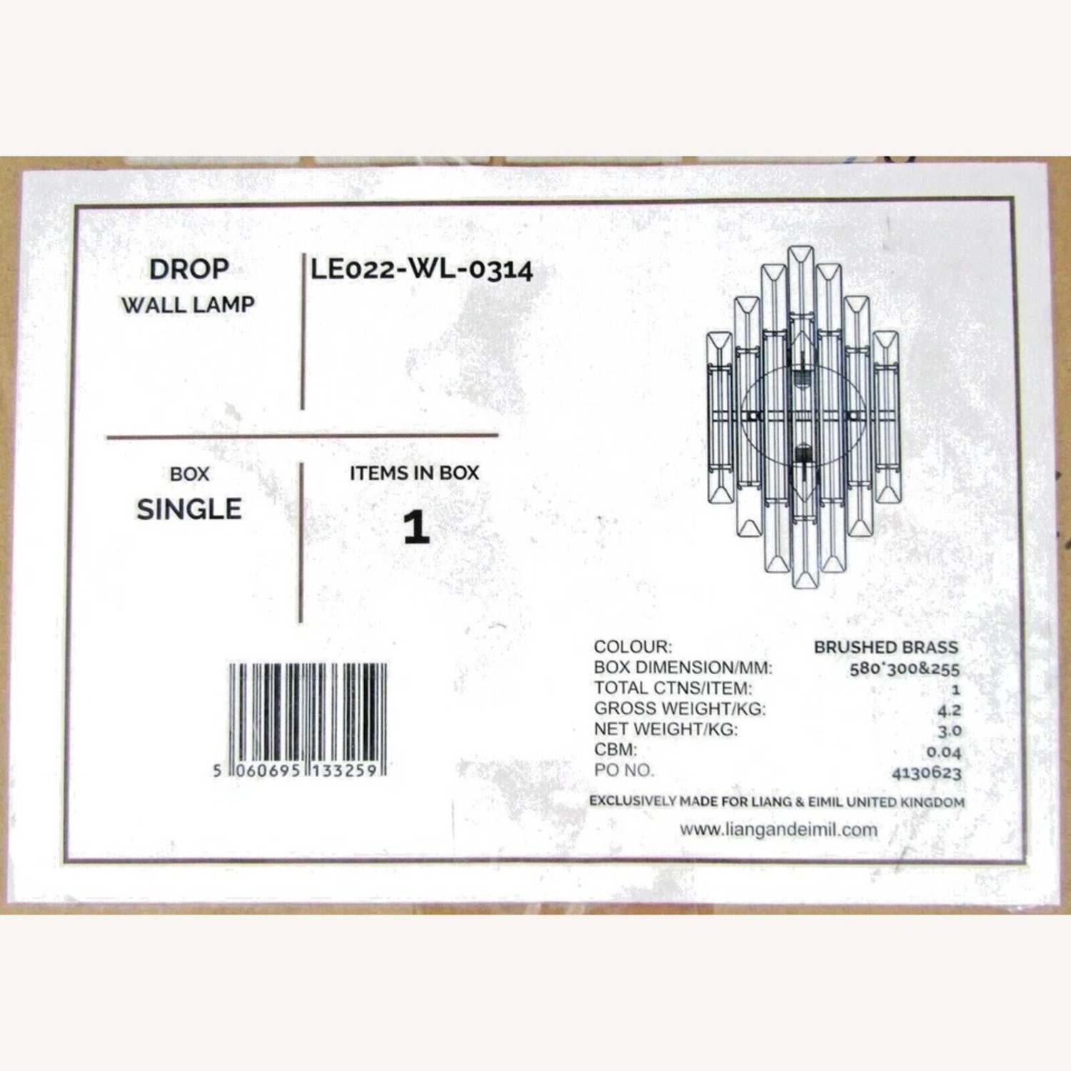 Wayfair Liang & Eimil Drop Glass Wall Lamp - image-9