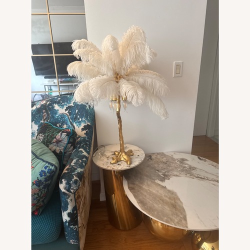 Used Feather Table Lamp  for sale on AptDeco