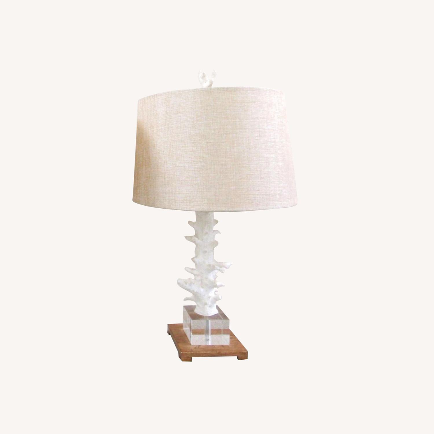 Pair of Uttermost Corallo White Coral Table Lamps - image-0