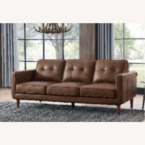 Used West Elm Hewitt Leather 3-seat Sofa for sale on AptDeco