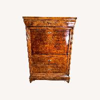 Mid 19th Century Walnut and Mahogany Secretaire