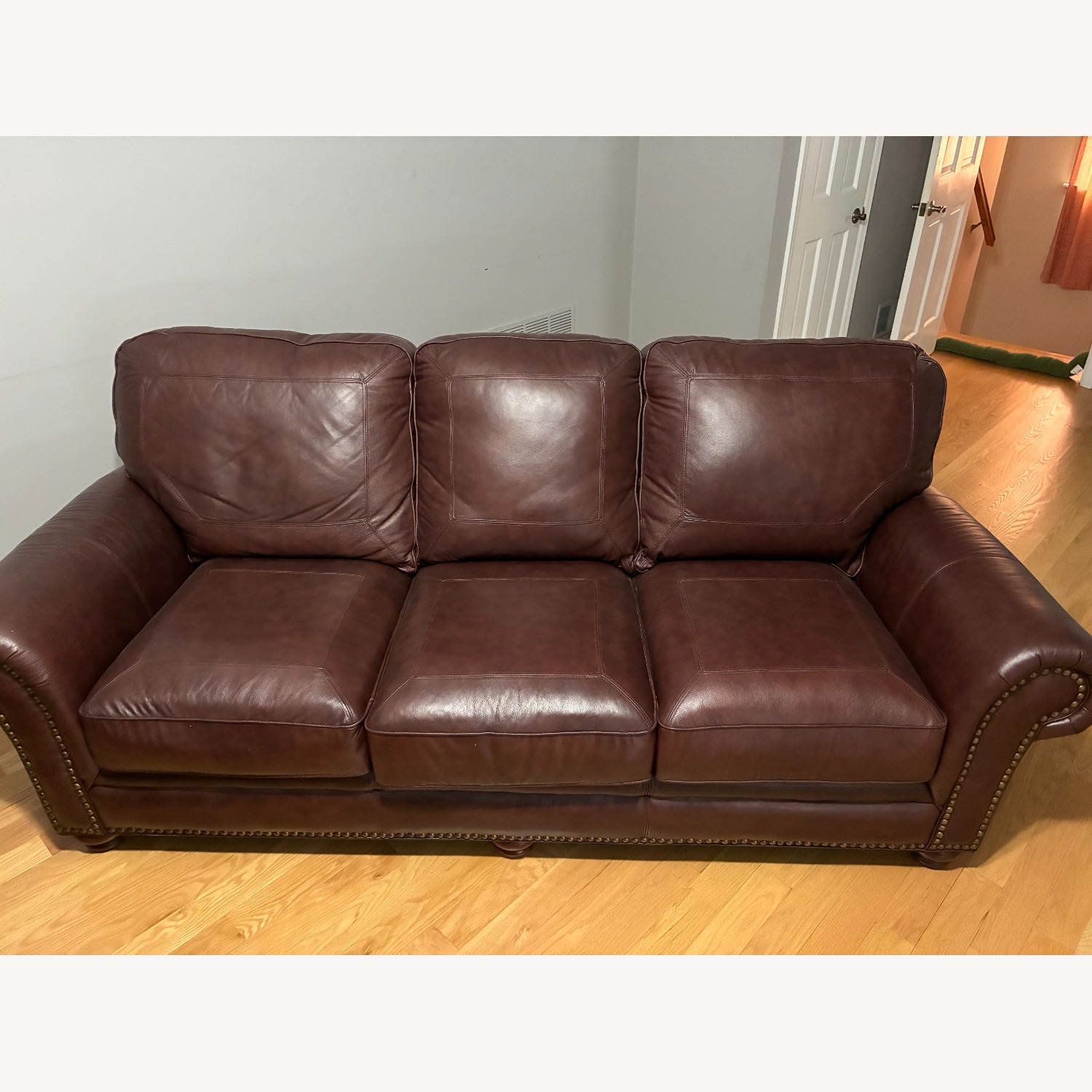 Langley Leather Sofa - image-1