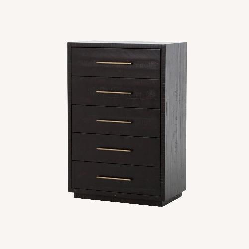 Used West Elm Alexa Burnished Pedestal 5-Drawer Dresser for sale on AptDeco
