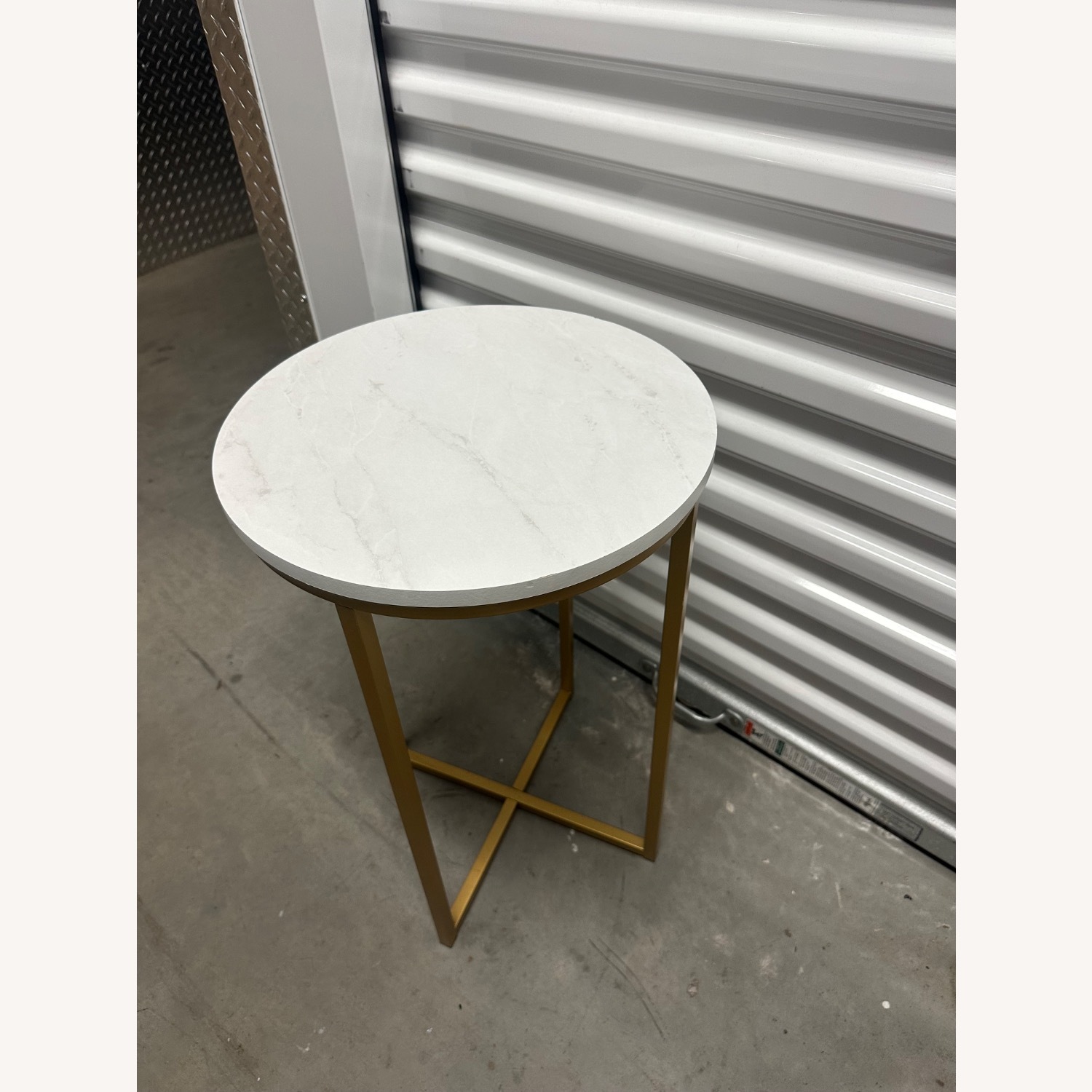 White Table Side Table - image-1