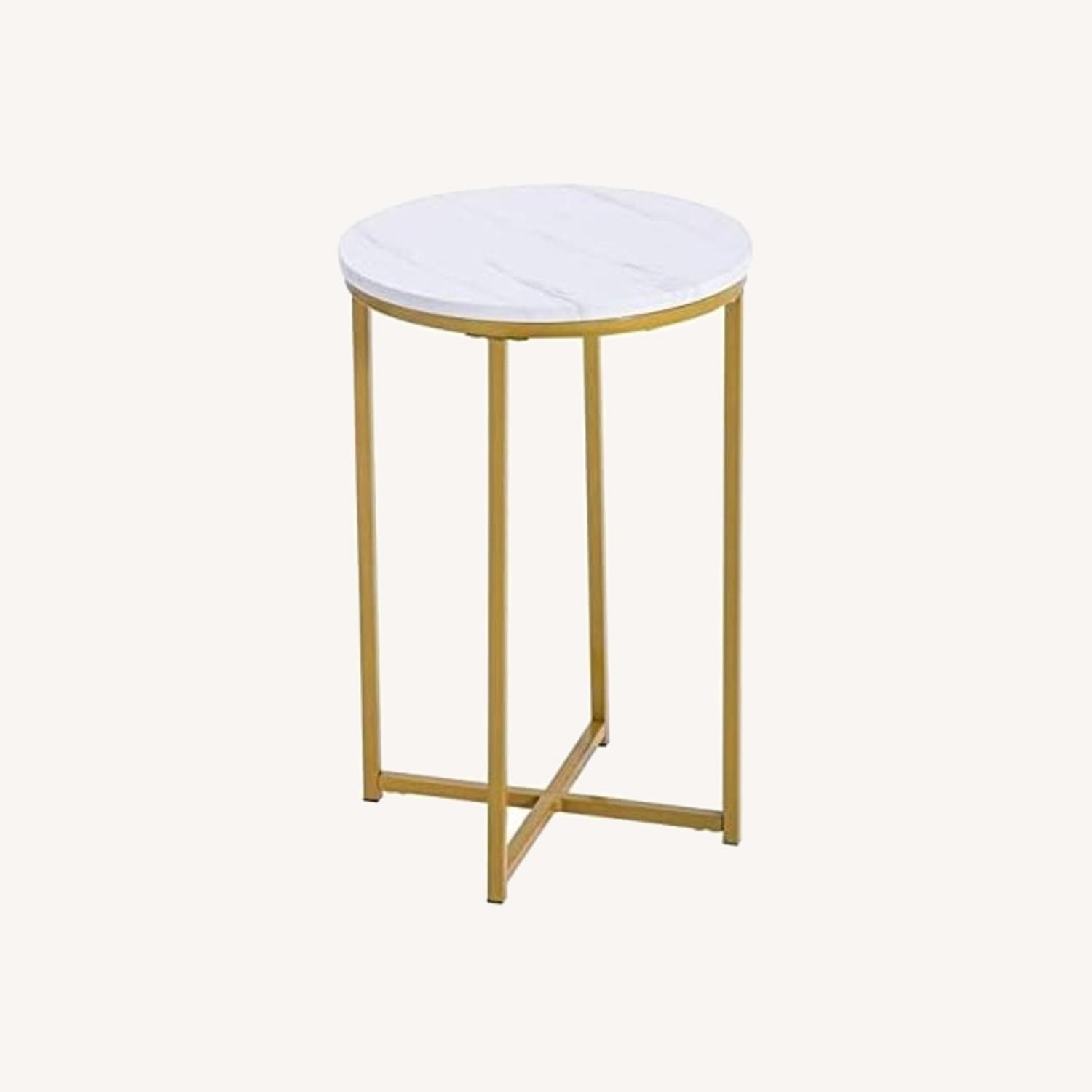 White Table Side Table - image-0