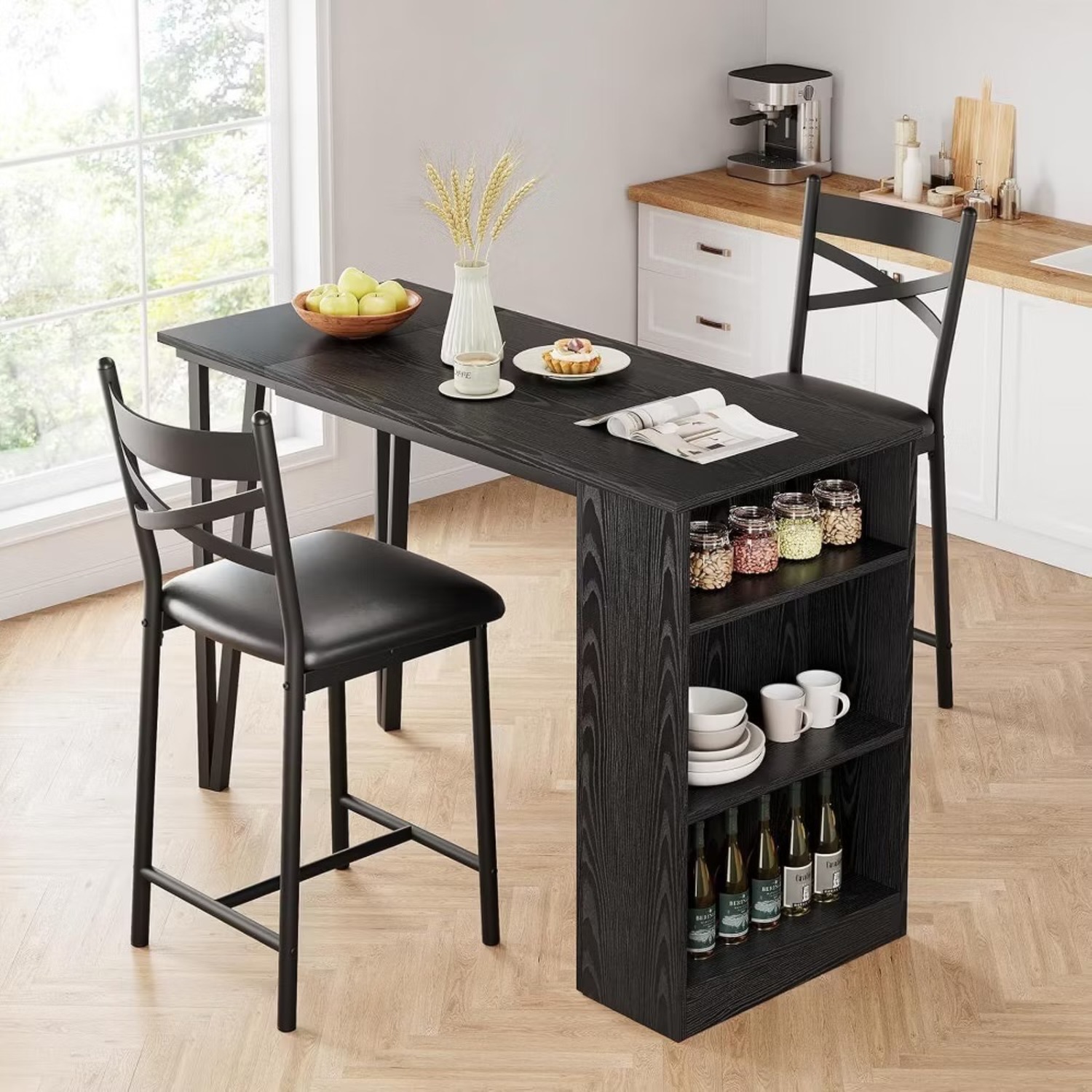 Target Dark Brown Wood Dining Set  - image-4