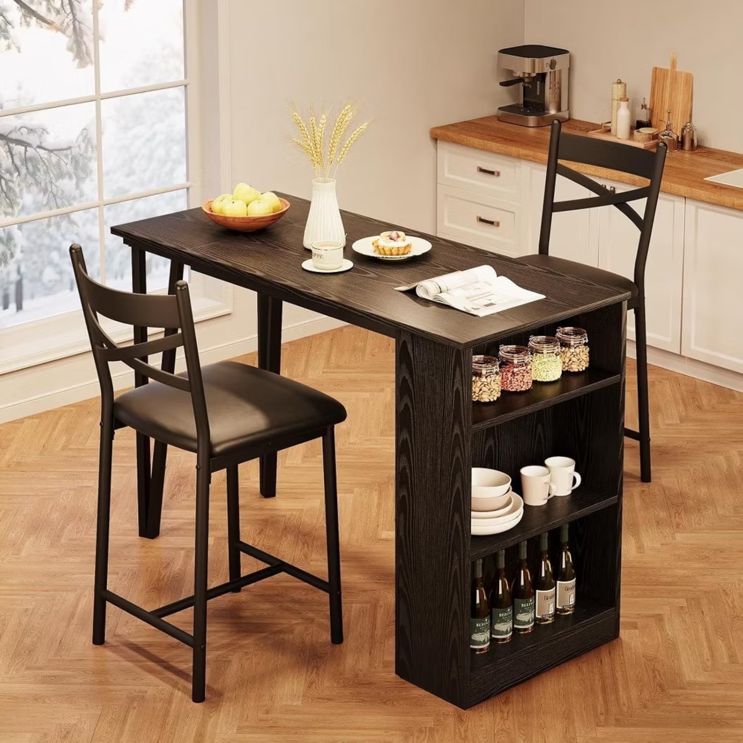 Target Dark Brown Wood Dining Set  - image-6