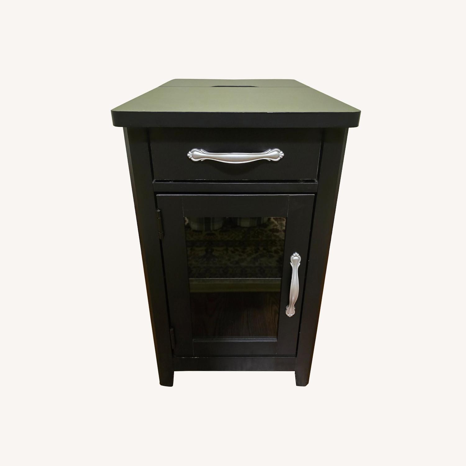 Amazon Side/End Table with Storage and Charging Station - image-0