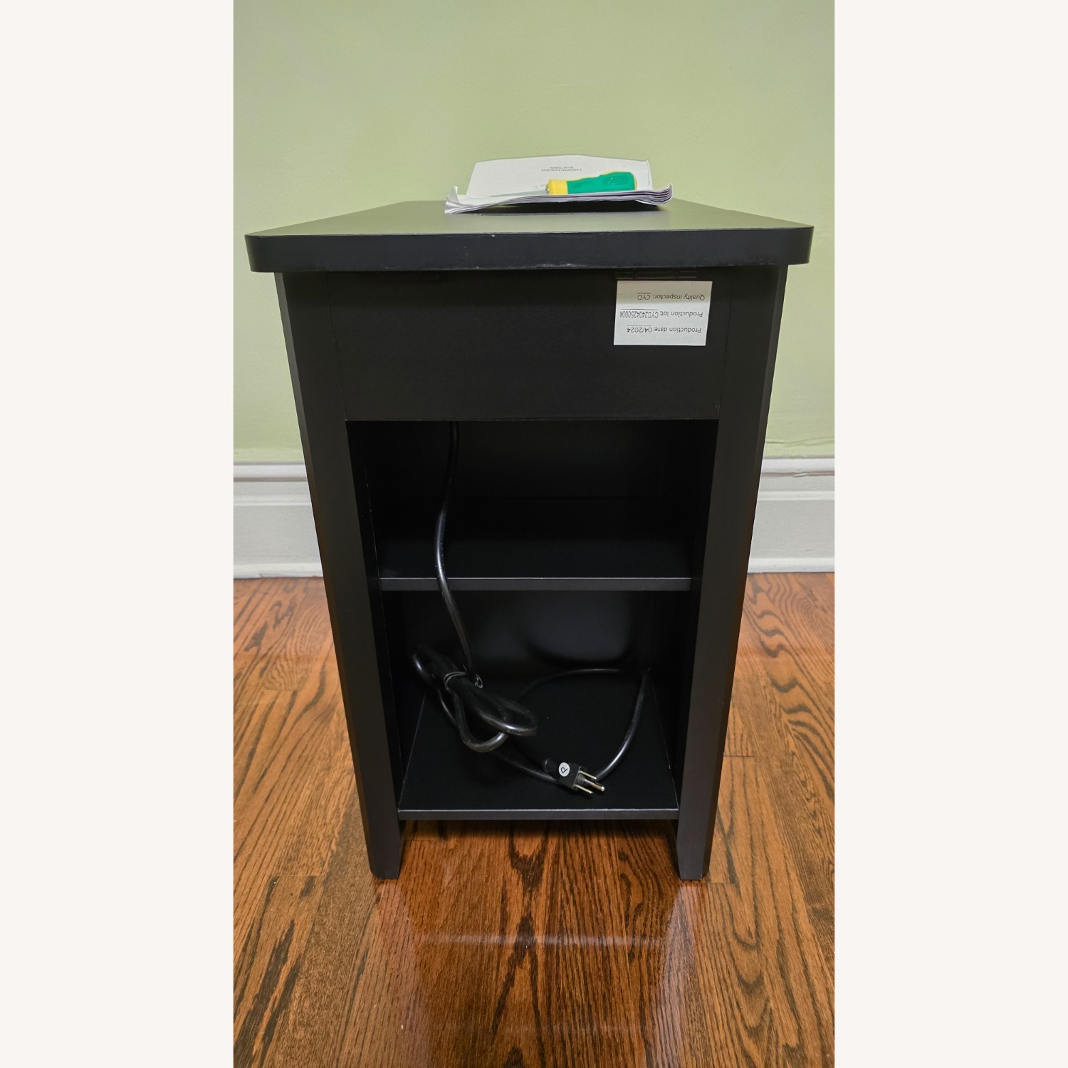 Amazon Side/End Table with Storage and Charging Station - image-6