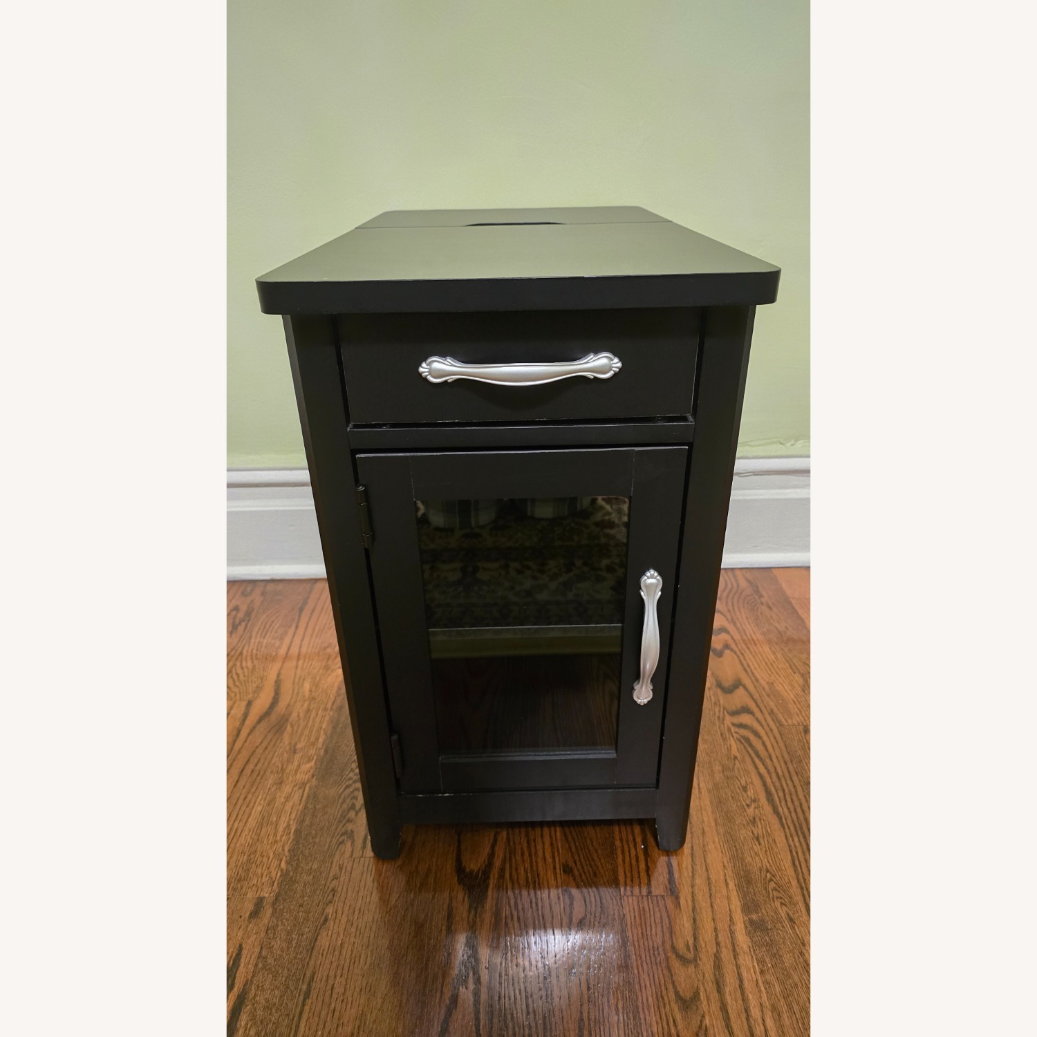 Amazon Side/End Table with Storage and Charging Station - image-1