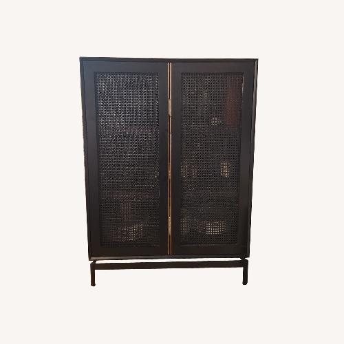 Used AllModern Arnie Modern Solid Wood Storage Cabinet for sale on AptDeco