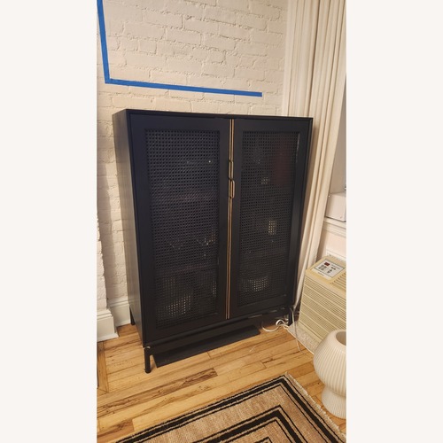 Used AllModern Arnie Modern Solid Wood Storage Cabinet for sale on AptDeco