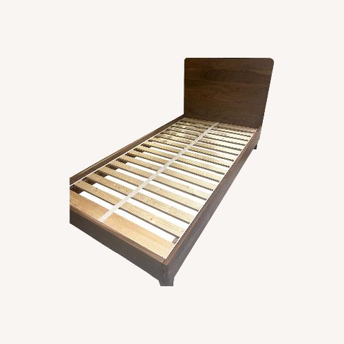 Used Avocado Green Brands  Walnut City Bed Frame for sale on AptDeco
