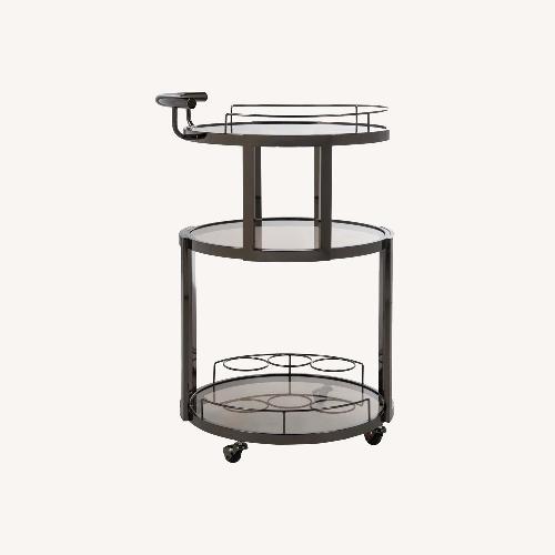 Used Safavieh Rio 3 Tier Round Bar Cart for sale on AptDeco