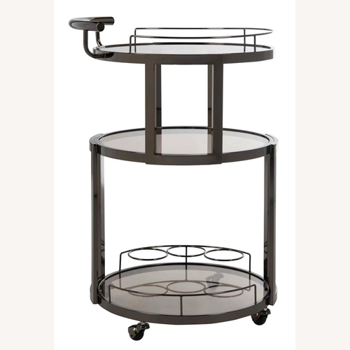 Used Safavieh Rio 3 Tier Round Bar Cart for sale on AptDeco