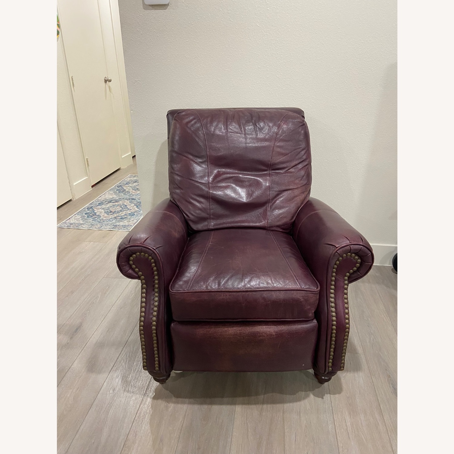 Leather Barcalounger - image-1