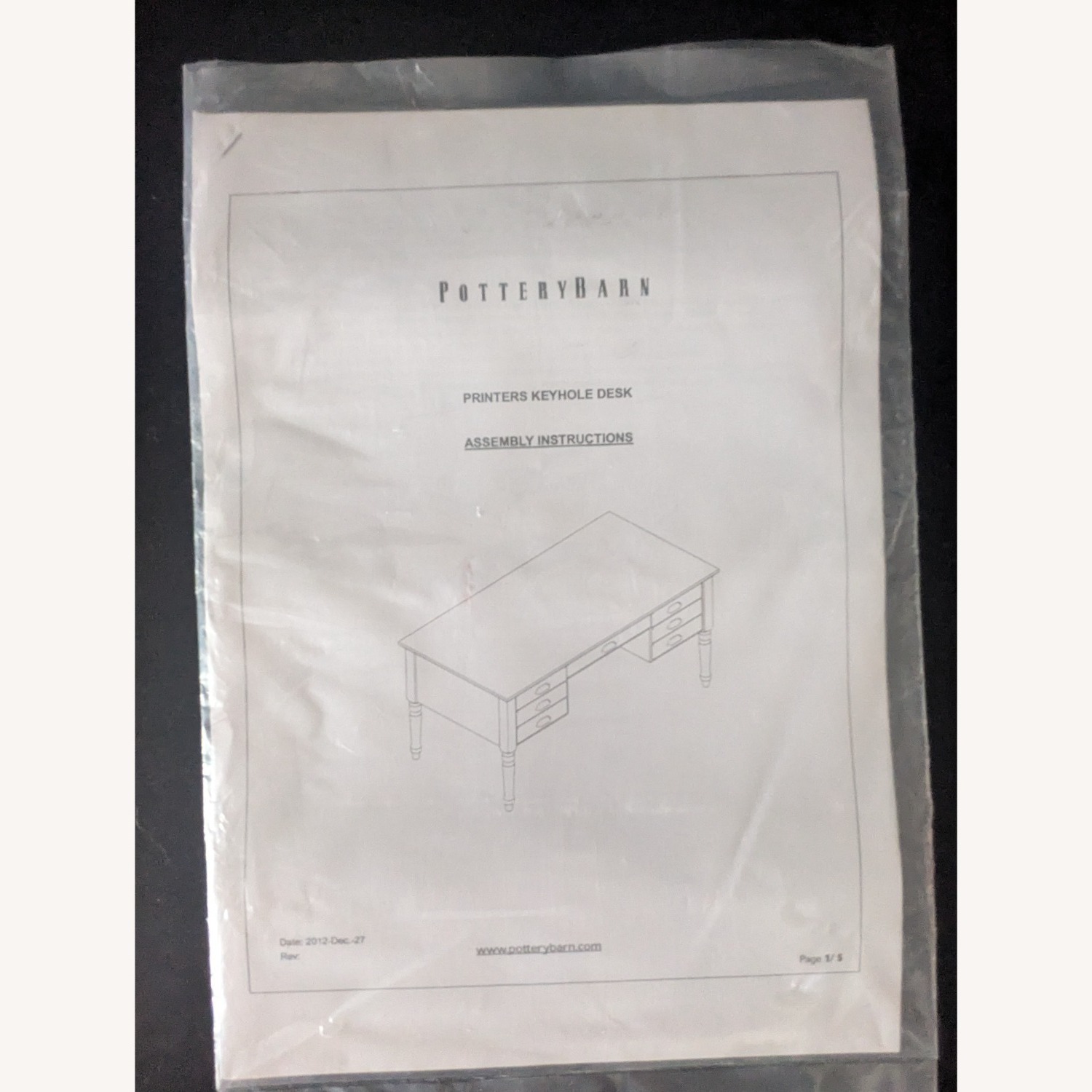 Pottery Barn Executive Desk - image-7