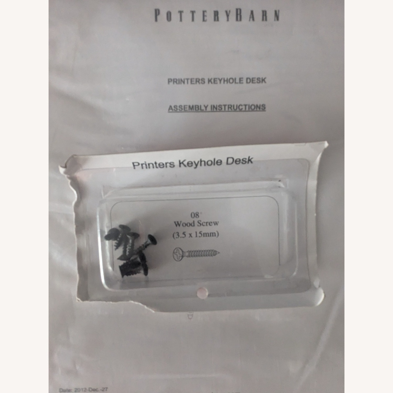 Pottery Barn Executive Desk - image-6