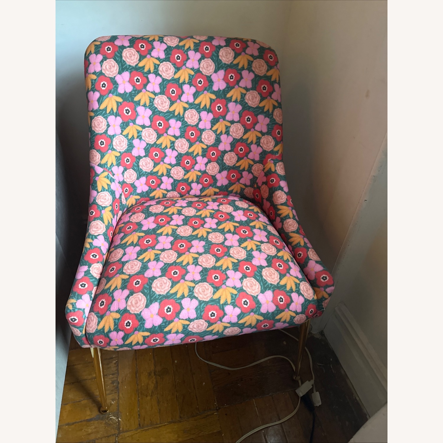 Anthropologie Multi Color Floral Side Chair - AptDeco